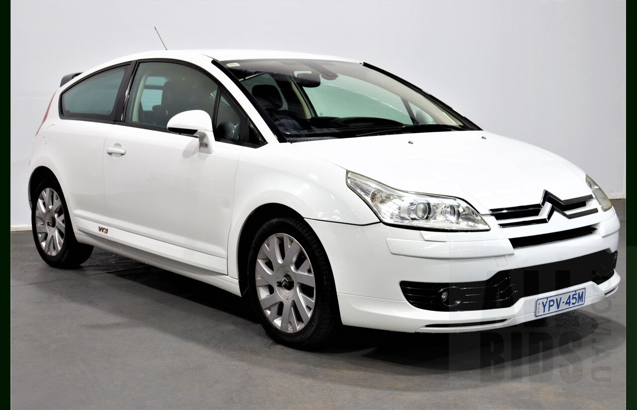 5/2005 Citroen C4 VTS 2d Coupe White 2.0L