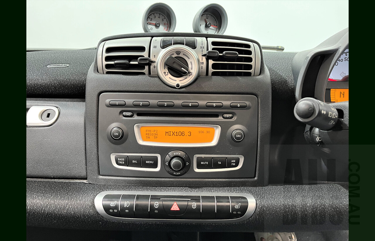 10/2008 Smart Fortwo Coupe 451 2d Coupe White 1.0L