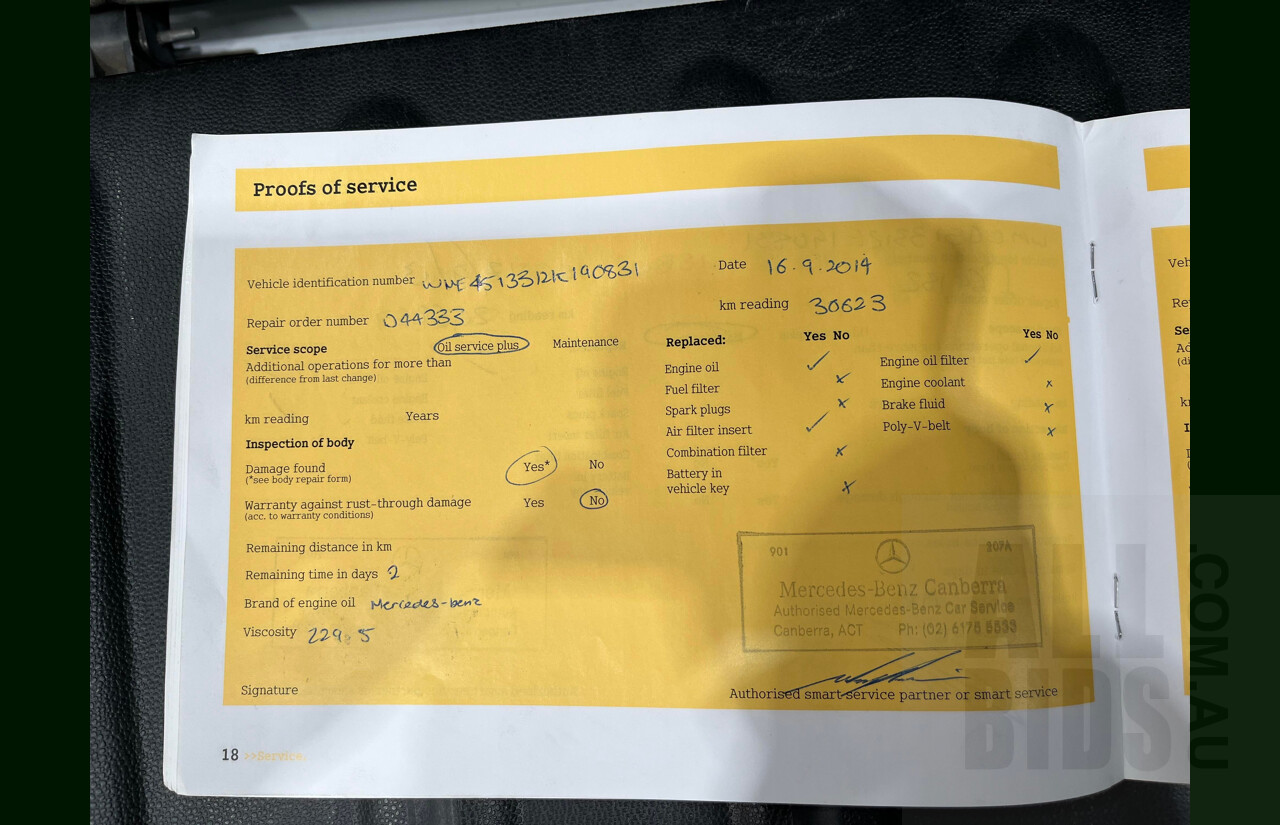 10/2008 Smart Fortwo Coupe 451 2d Coupe White 1.0L