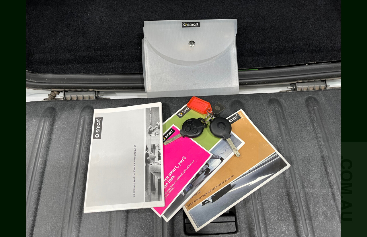 10/2008 Smart Fortwo Coupe 451 2d Coupe White 1.0L