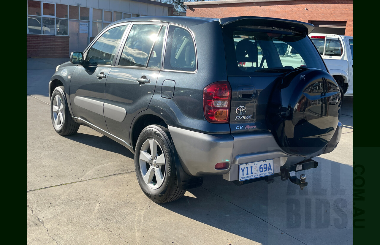 7/2005 Toyota Rav4 CV Sport ACA23R 4d Wagon Grey 2.4L