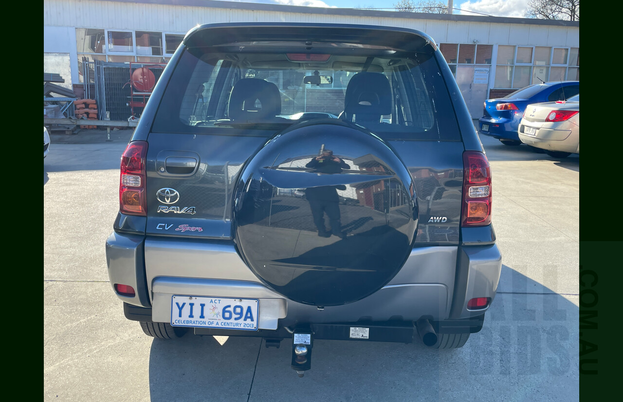 7/2005 Toyota Rav4 CV Sport ACA23R 4d Wagon Grey 2.4L