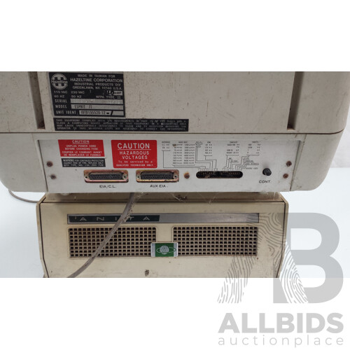 Anita Electronic Desktop Calculator and Hazeltine Esprit II Display Terminal