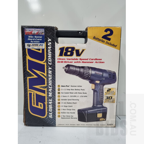 Battery Pack Gmc 18v Battery GMC Cordless 18V Variable Speed Lot