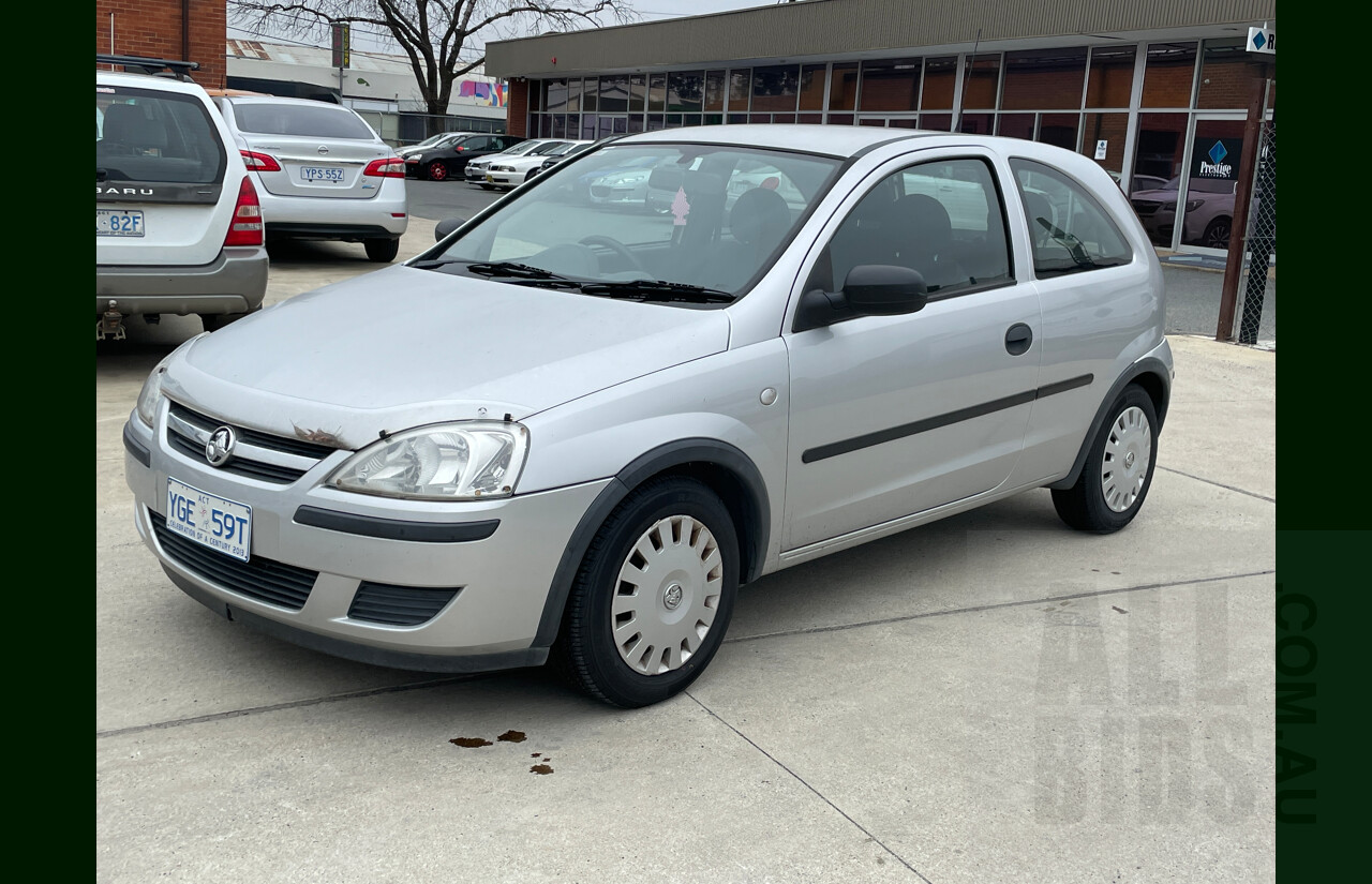 4/2005 Holden Barina  XC (MY04.5) 3d Hatchback Silver 1.4L
