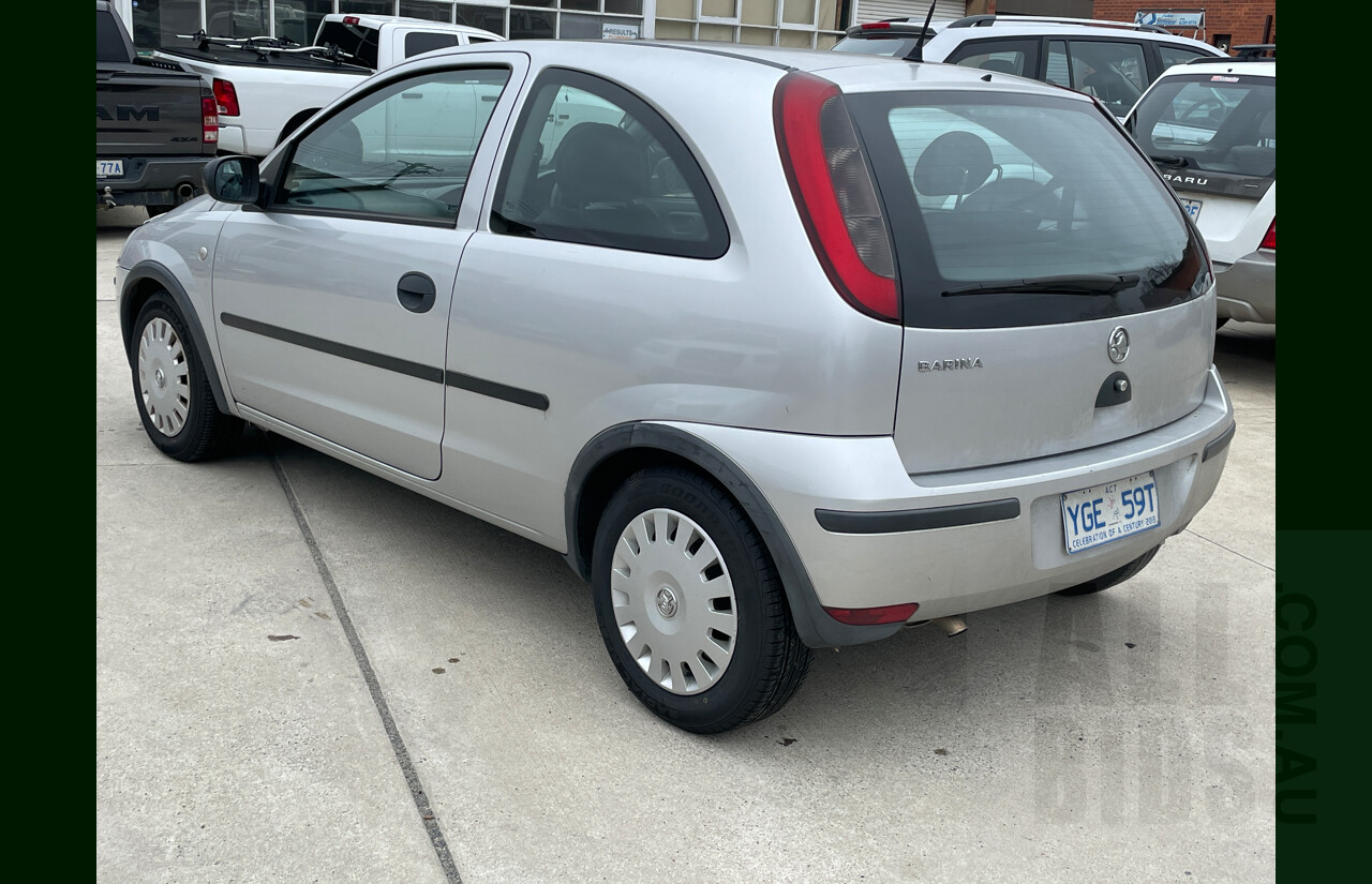 4/2005 Holden Barina  XC (MY04.5) 3d Hatchback Silver 1.4L