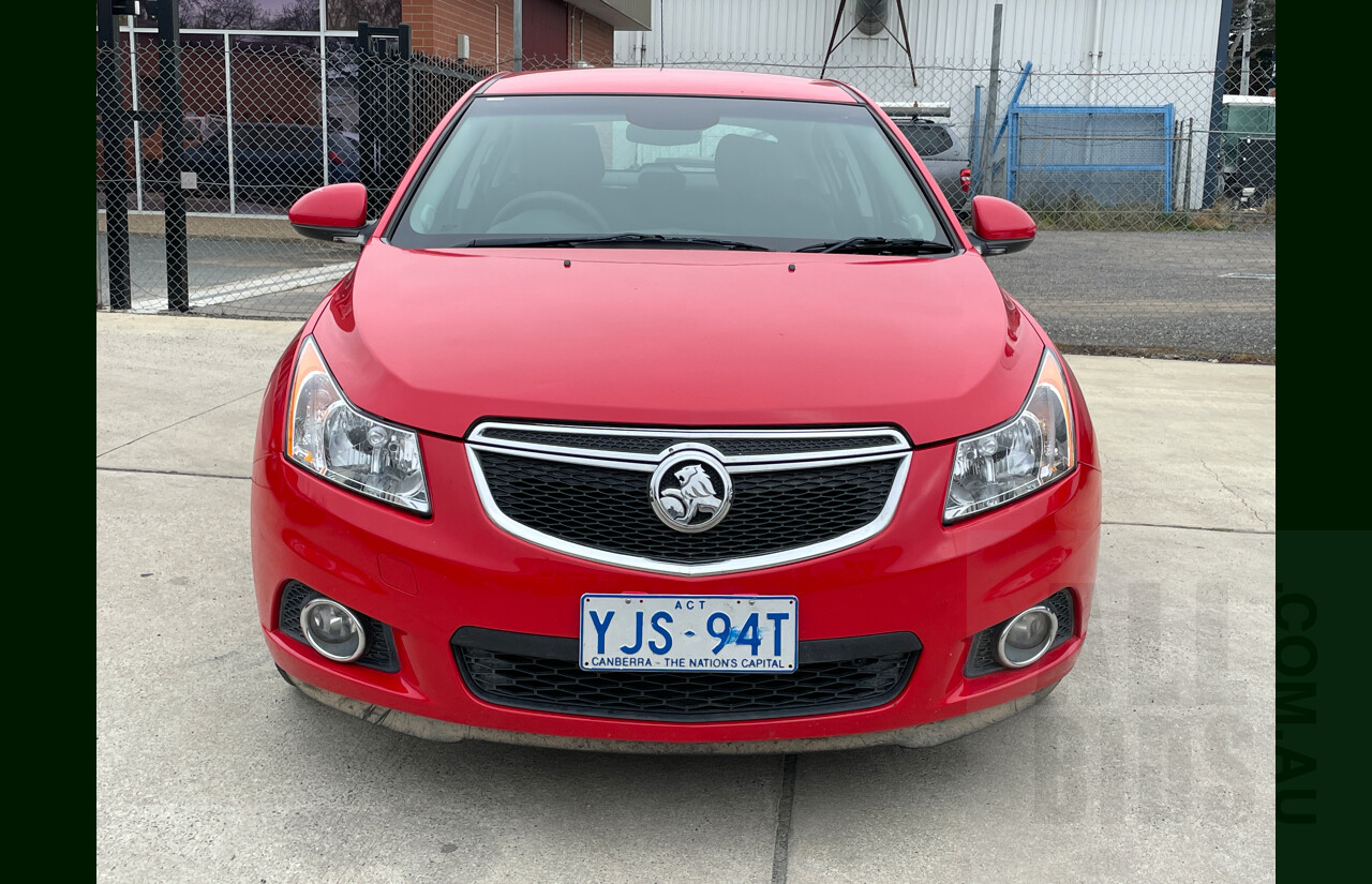 9/2013 Holden Cruze Equipe JH MY14 5d Hatchback Red 1.8L