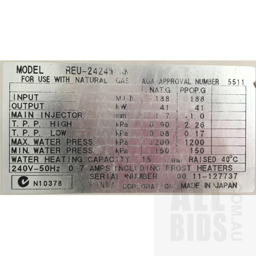 Rinnai Infinity 24 Water Heater