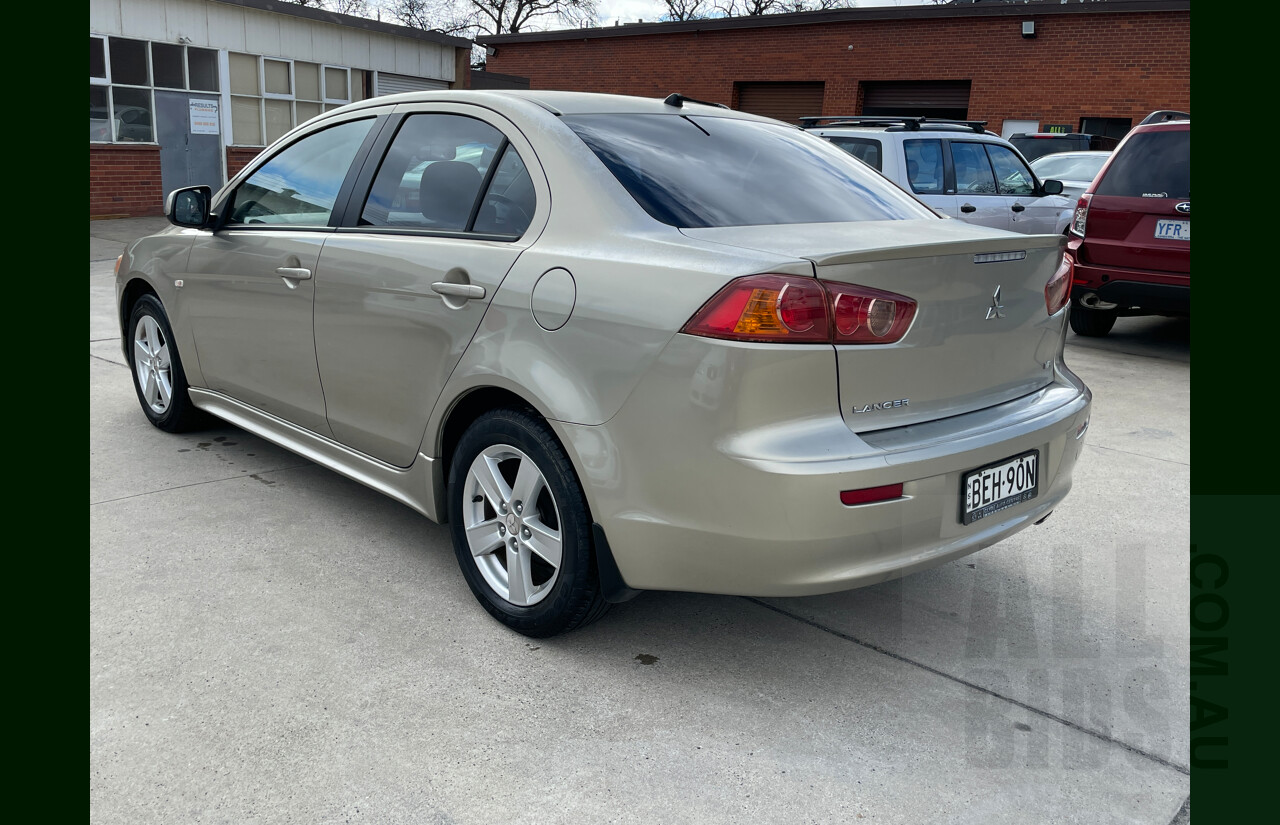9/2007 Mitsubishi Lancer ES CJ 4d Sedan Gold 2.0L