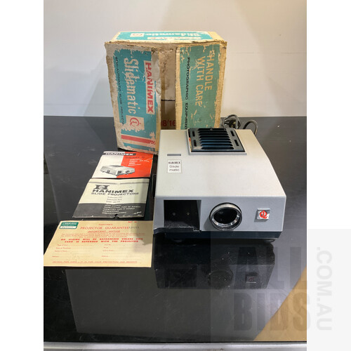 Hanimex Slide Matic Semi Automatic Slide Projector With Box and Instuctions