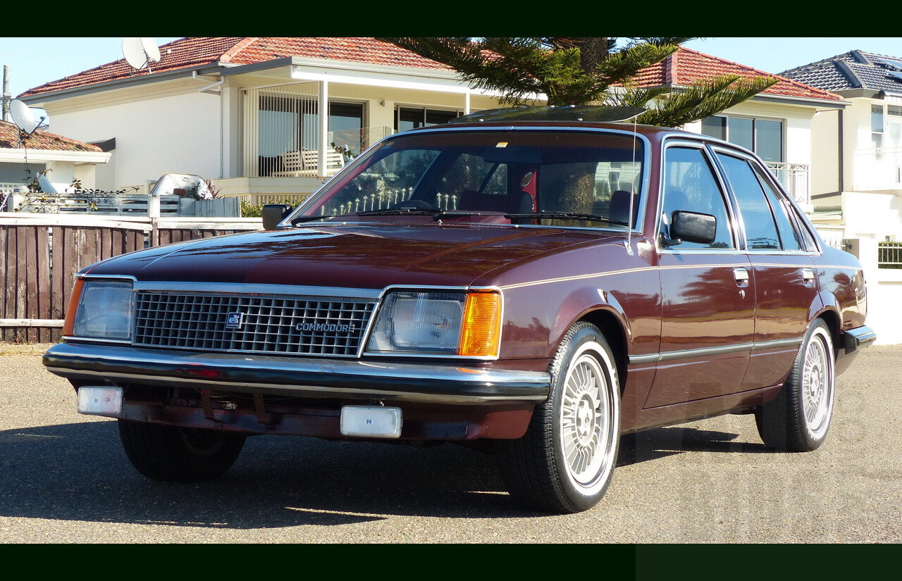 5/1981 Holden Commodore SL/E VC 4d Sedan Dark Carmine Metallic 4.2L V8