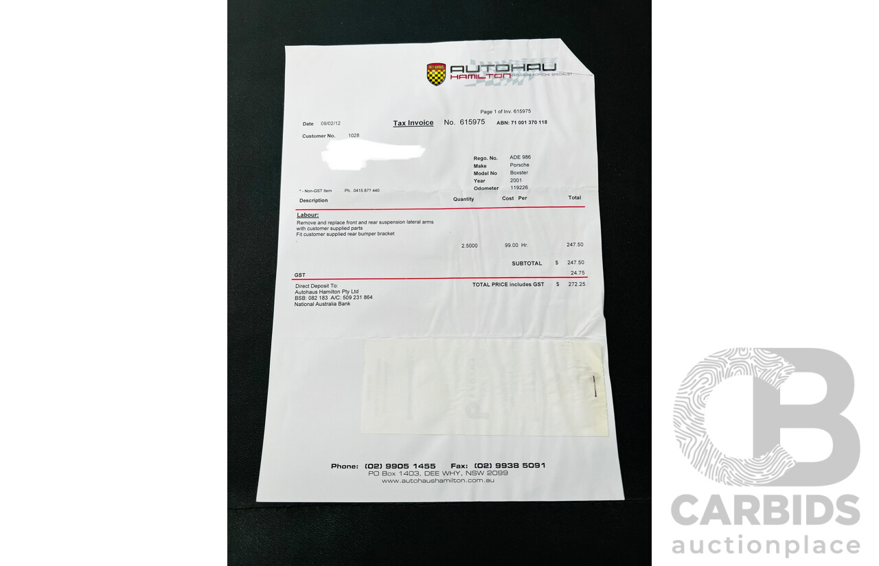 6/2001 Porsche Boxster 986 2d Roadster Arctic Silver 2.7L