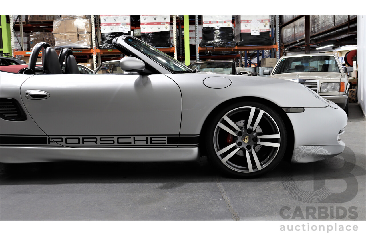 6/2001 Porsche Boxster 986 2d Roadster Arctic Silver 2.7L