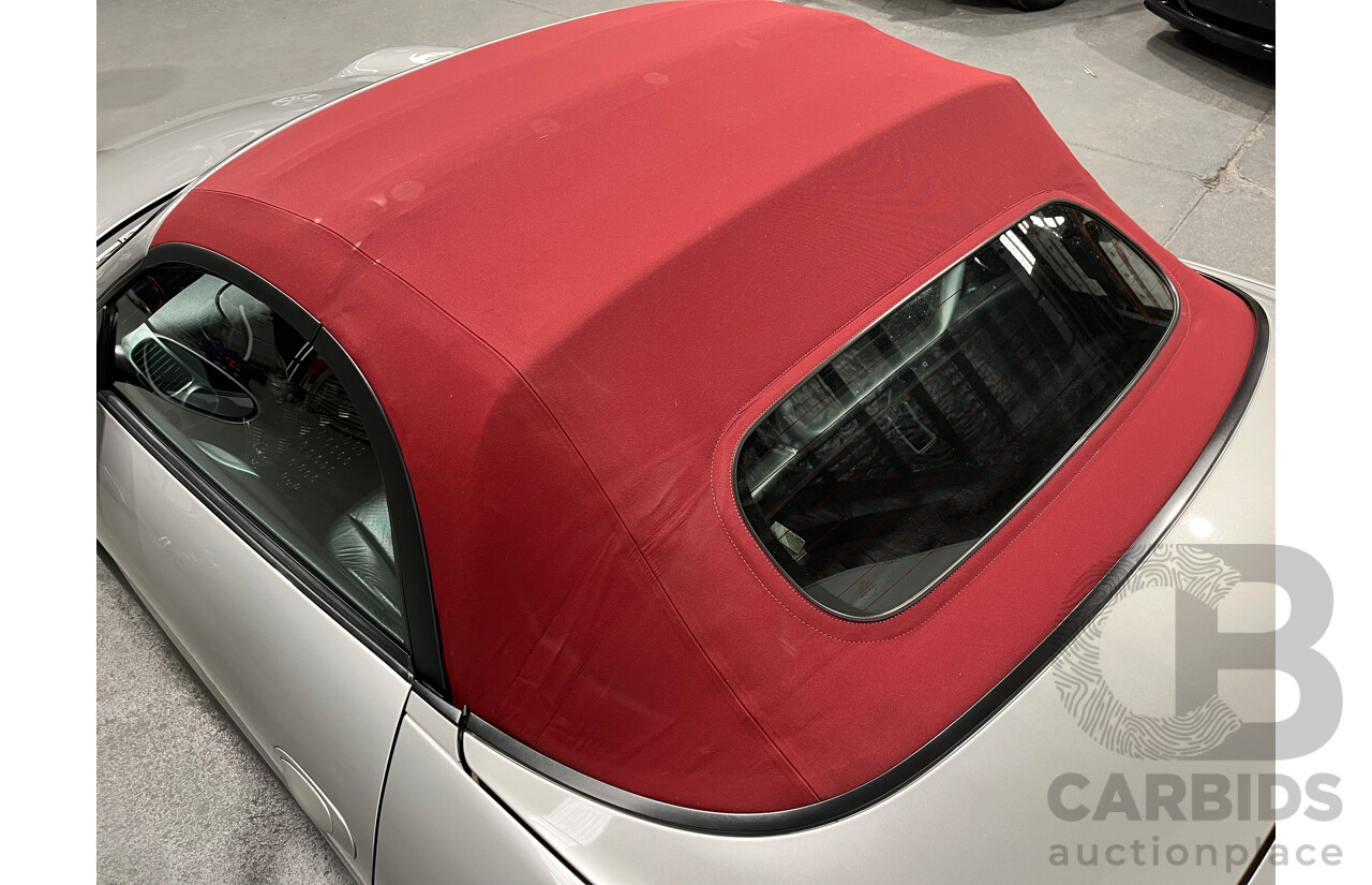 6/2001 Porsche Boxster 986 2d Roadster Arctic Silver 2.7L