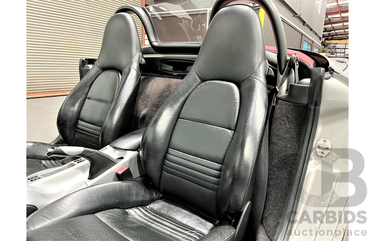 6/2001 Porsche Boxster 986 2d Roadster Arctic Silver 2.7L