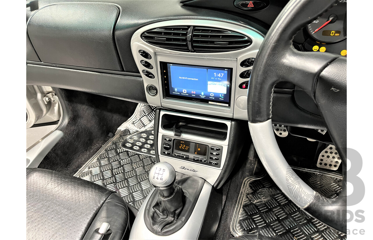 6/2001 Porsche Boxster 986 2d Roadster Arctic Silver 2.7L