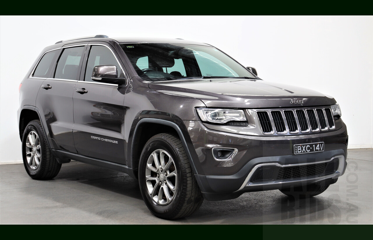4/2014 Jeep Grand Cherokee Laredo (4x2) WK MY14 4d Wagon Grey 3.6L
