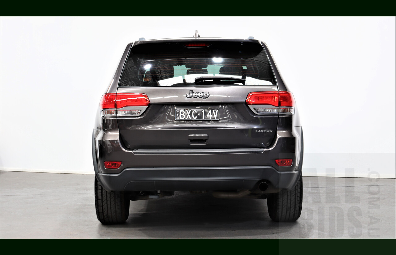 4/2014 Jeep Grand Cherokee Laredo (4x2) WK MY14 4d Wagon Grey 3.6L