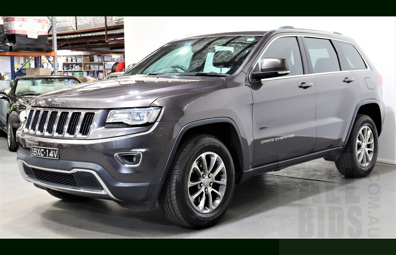 4/2014 Jeep Grand Cherokee Laredo (4x2) WK MY14 4d Wagon Grey 3.6L