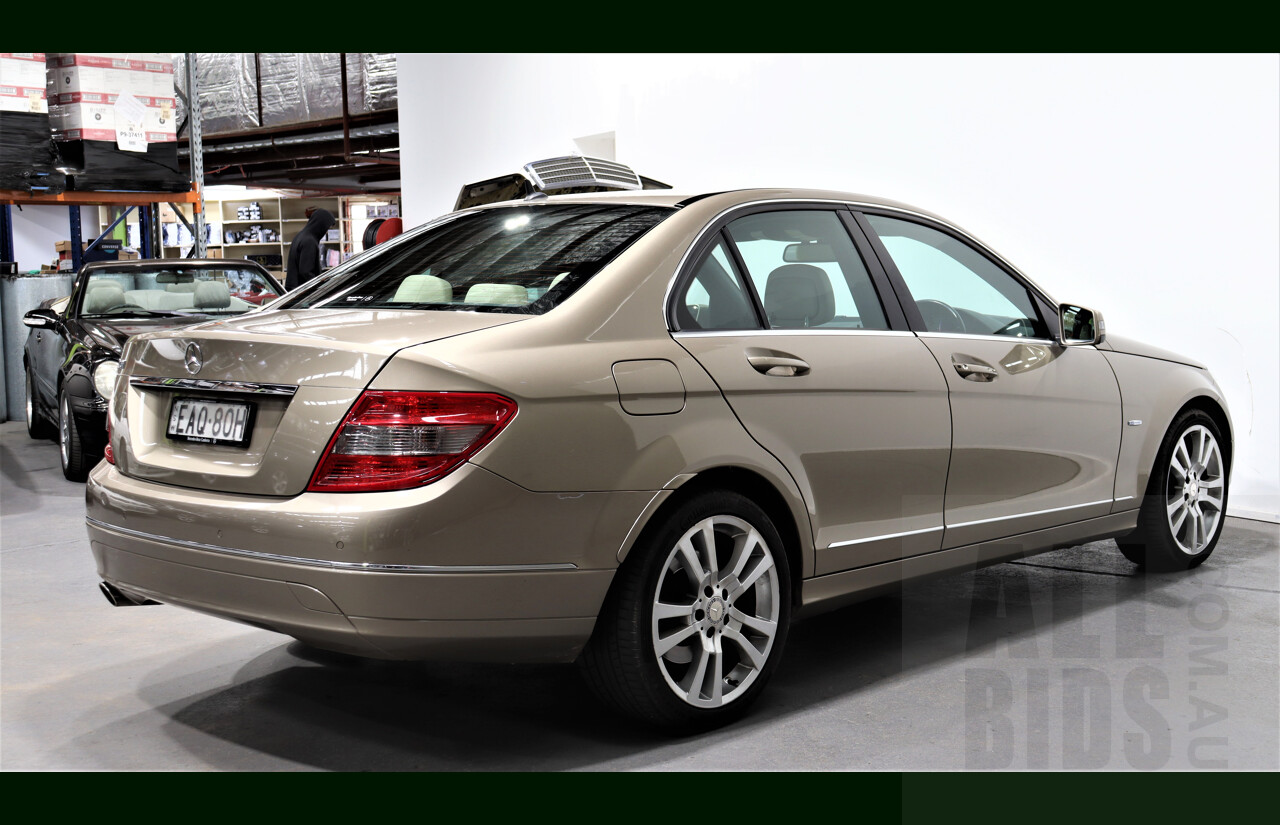2/2011 Mercedes-Benz C220 CDI Avantgarde W204 MY10 4d Sedan Gold 2.1L Turbo Diesel