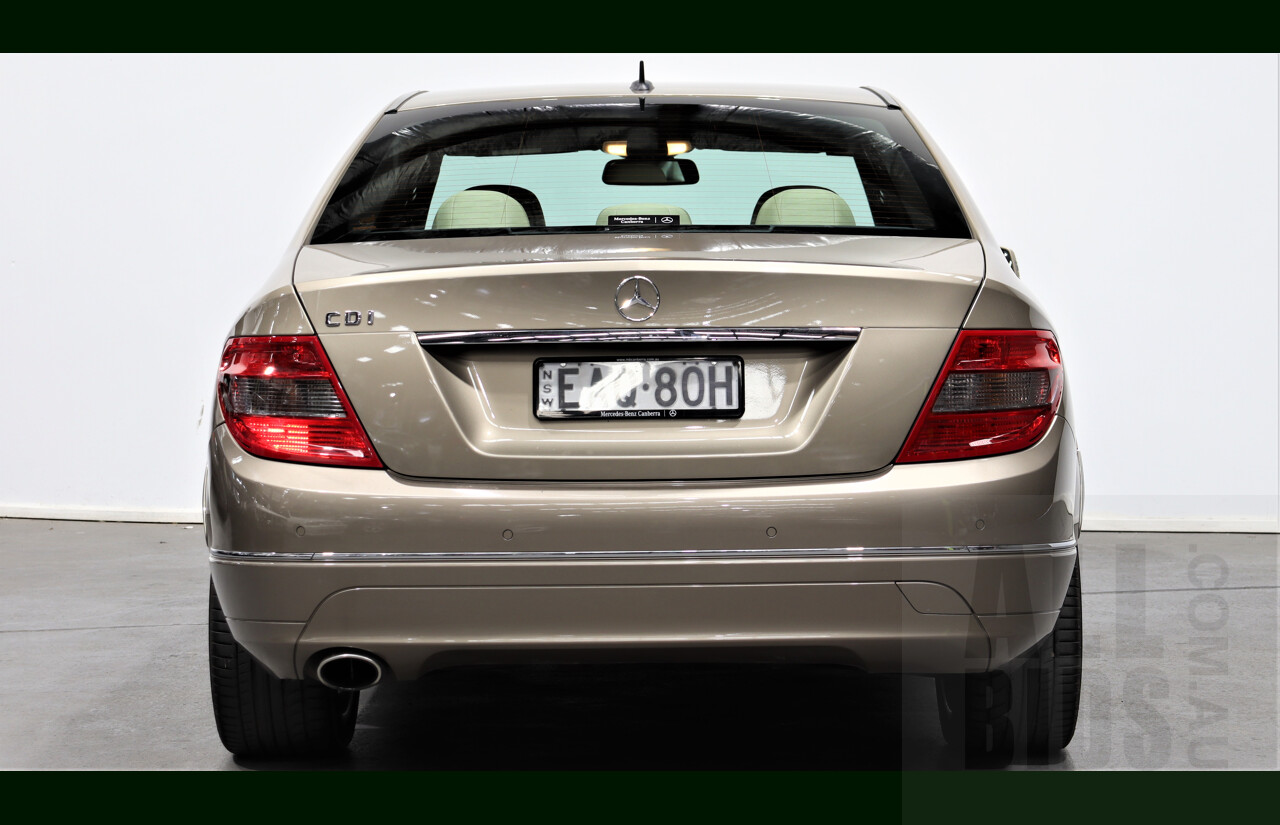 2/2011 Mercedes-Benz C220 CDI Avantgarde W204 MY10 4d Sedan Gold 2.1L Turbo Diesel