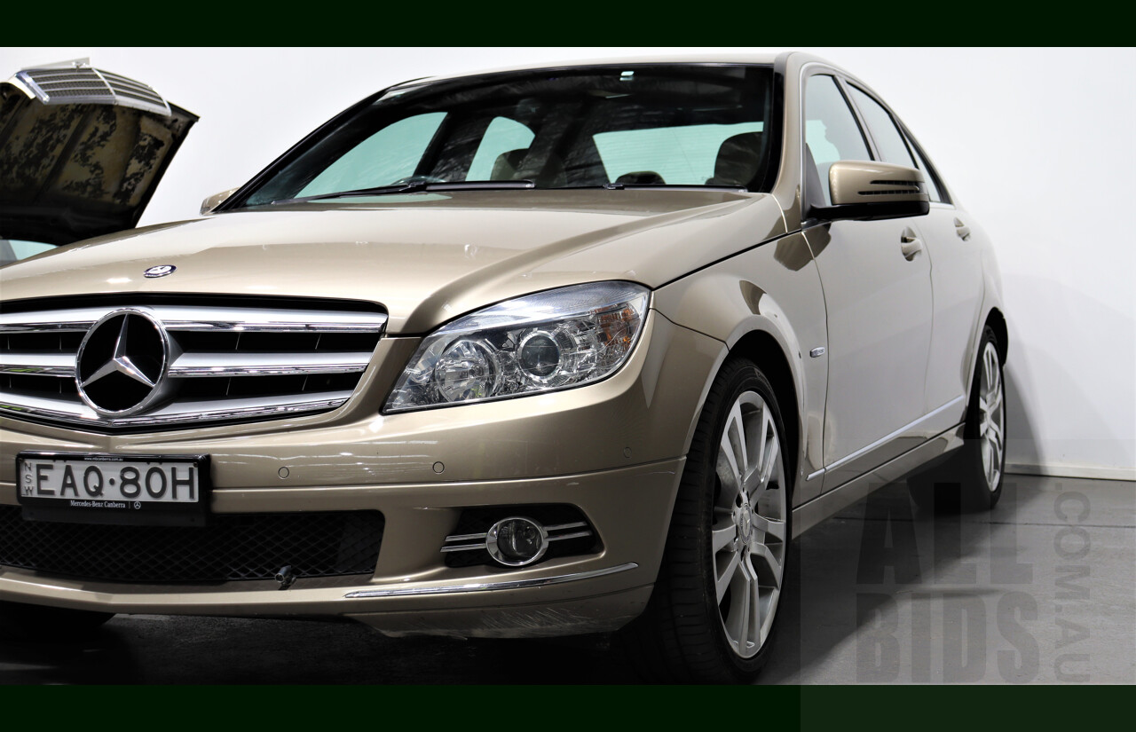 2/2011 Mercedes-Benz C220 CDI Avantgarde W204 MY10 4d Sedan Gold 2.1L Turbo Diesel