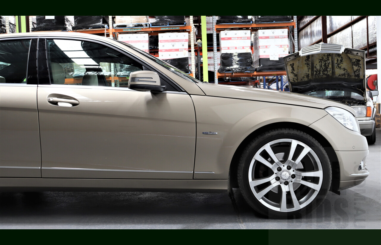 2/2011 Mercedes-Benz C220 CDI Avantgarde W204 MY10 4d Sedan Gold 2.1L Turbo Diesel