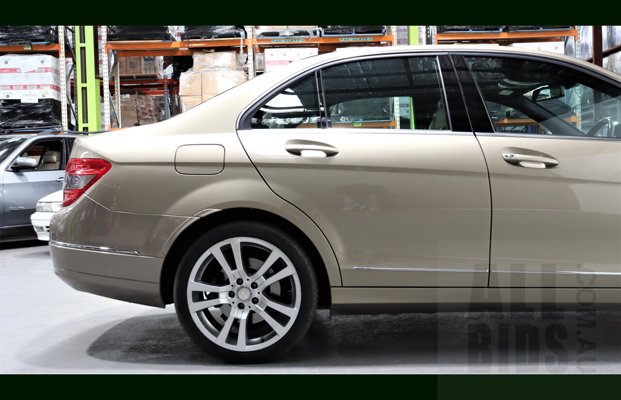 2/2011 Mercedes-Benz C220 CDI Avantgarde W204 MY10 4d Sedan Gold 2.1L Turbo Diesel