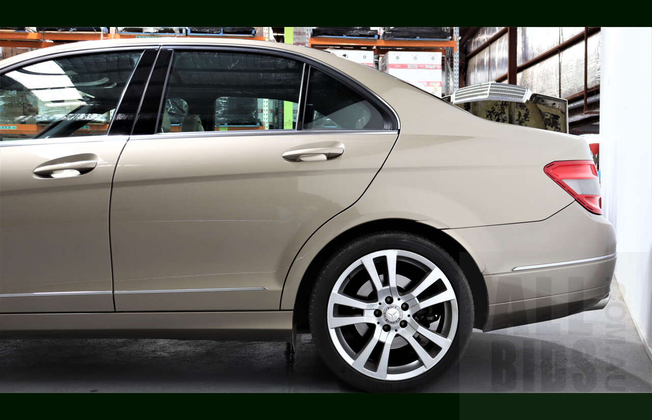 2/2011 Mercedes-Benz C220 CDI Avantgarde W204 MY10 4d Sedan Gold 2.1L Turbo Diesel