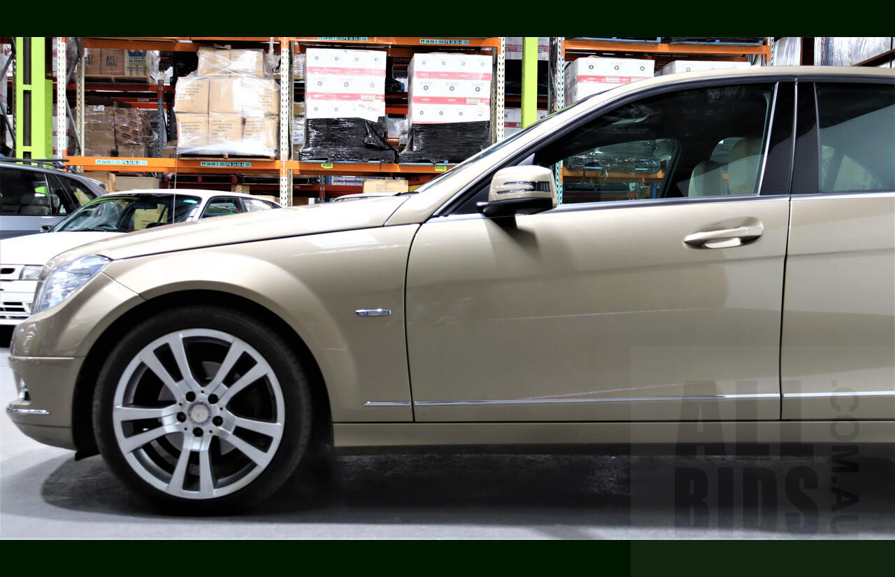 2/2011 Mercedes-Benz C220 CDI Avantgarde W204 MY10 4d Sedan Gold 2.1L Turbo Diesel