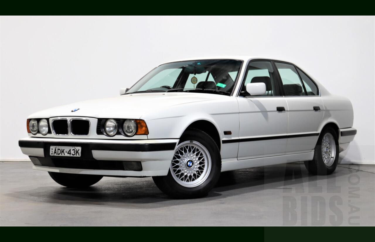9/1995 BMW 530i E34 4d Sedan White 3.0L V8