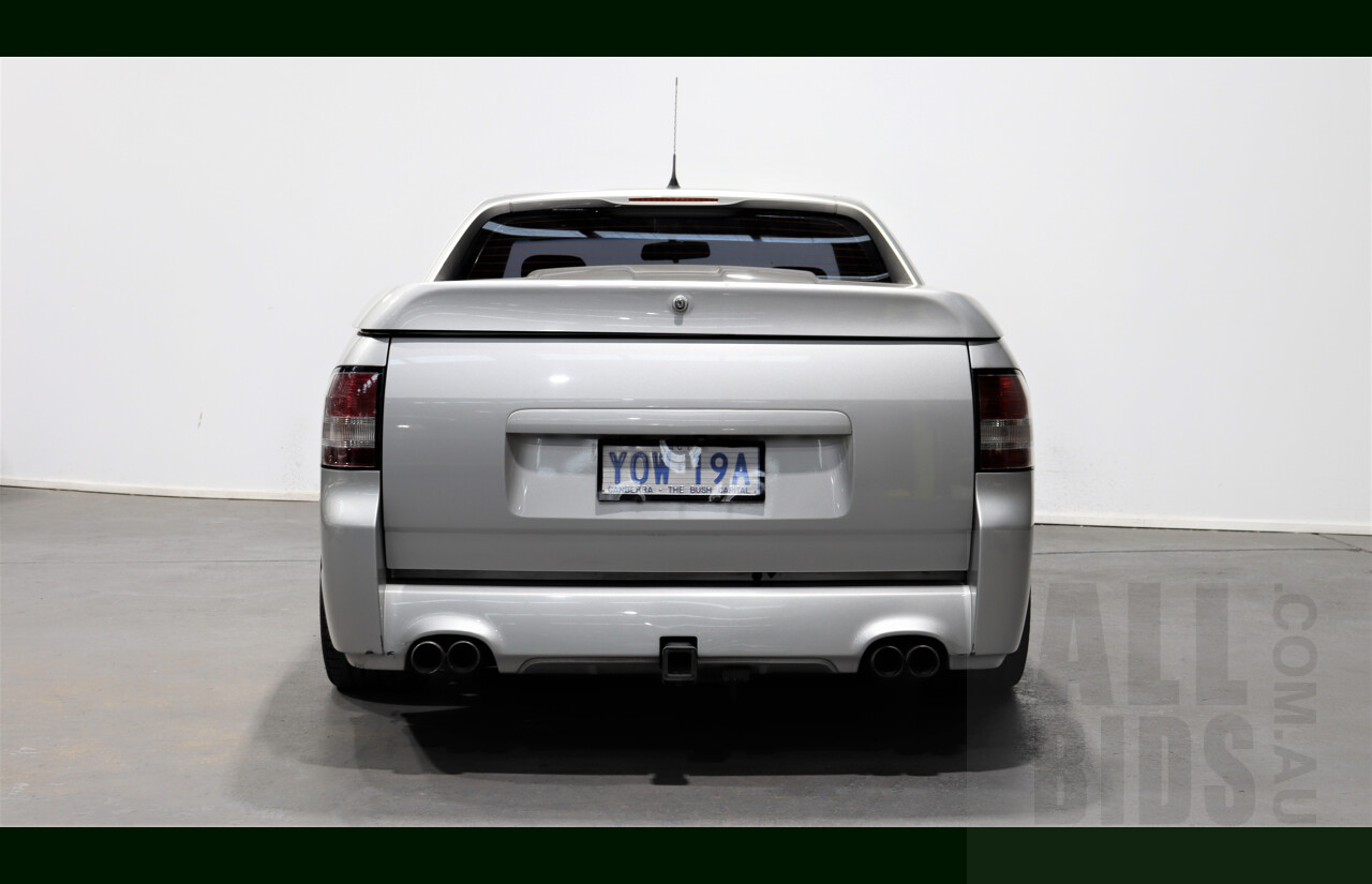 11/2007 Holden Commodore SS VE Utility Silver 6.0L V8