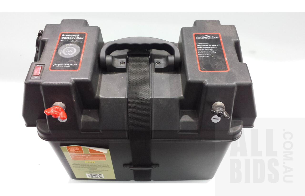 Adventure Ridge Powered Battery Box and Exide Battery