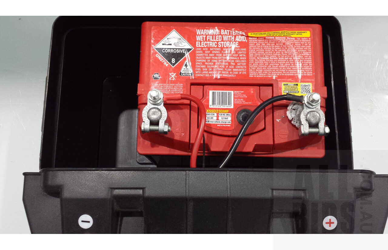 Adventure Ridge Powered Battery Box and Exide Battery