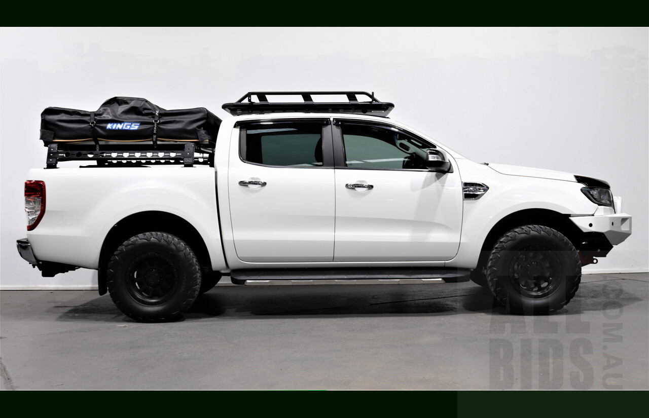 2/2016 Ford Ranger XLT 3.2 (4x4) PX Dual Cab Utility White 3.2L