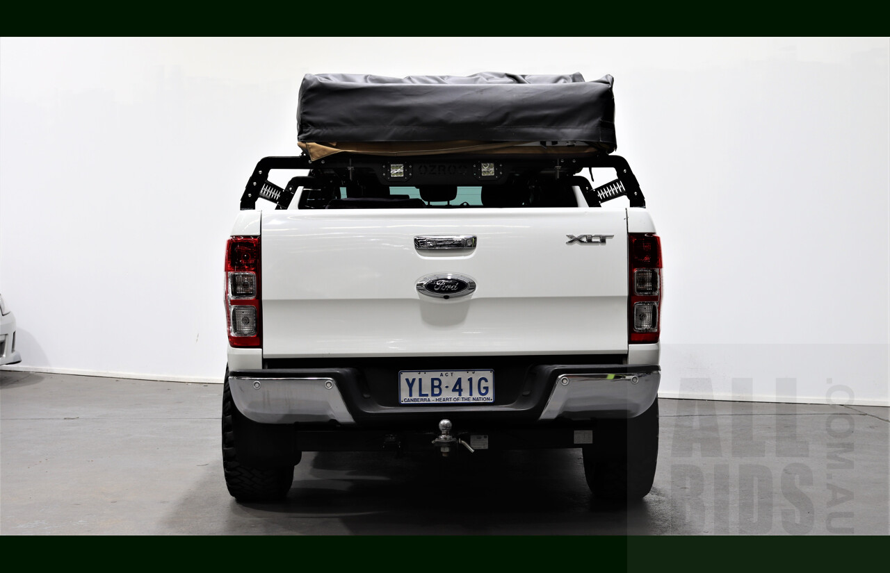 2/2016 Ford Ranger XLT 3.2 (4x4) PX Dual Cab Utility White 3.2L