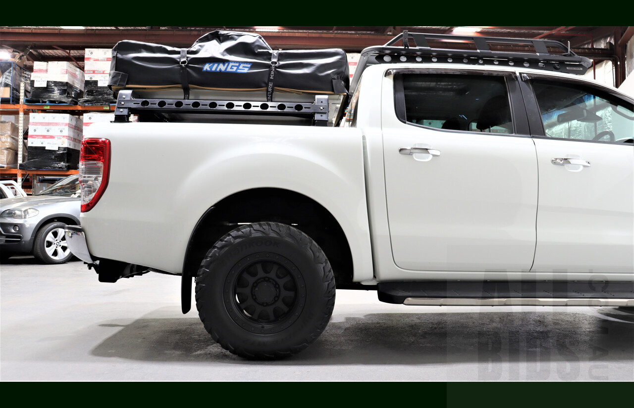 2/2016 Ford Ranger XLT 3.2 (4x4) PX Dual Cab Utility White 3.2L