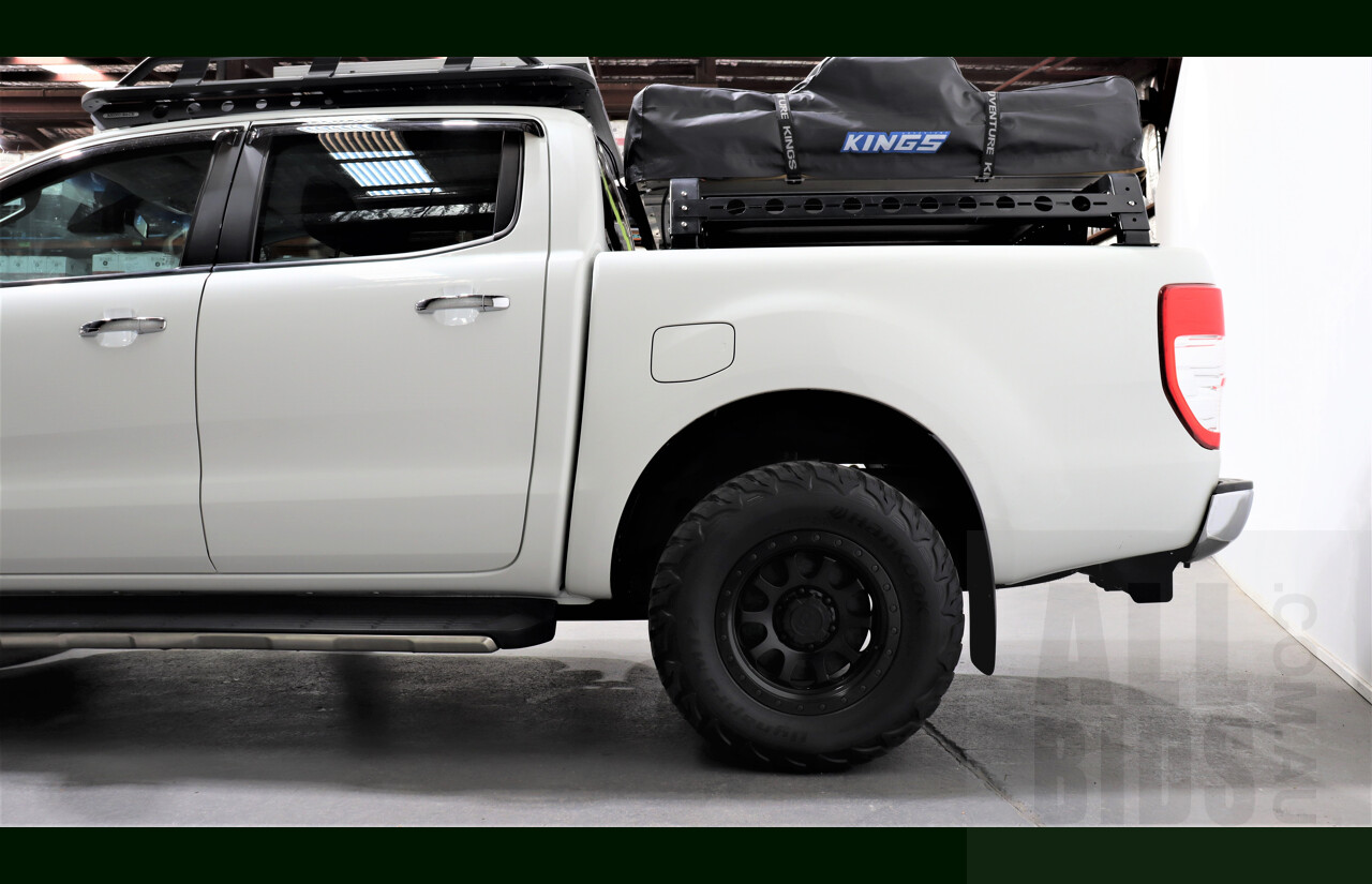2/2016 Ford Ranger XLT 3.2 (4x4) PX Dual Cab Utility White 3.2L