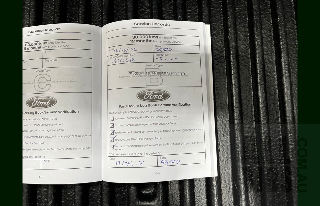 2/2016 Ford Ranger XLT 3.2 (4x4) PX Dual Cab Utility White 3.2L
