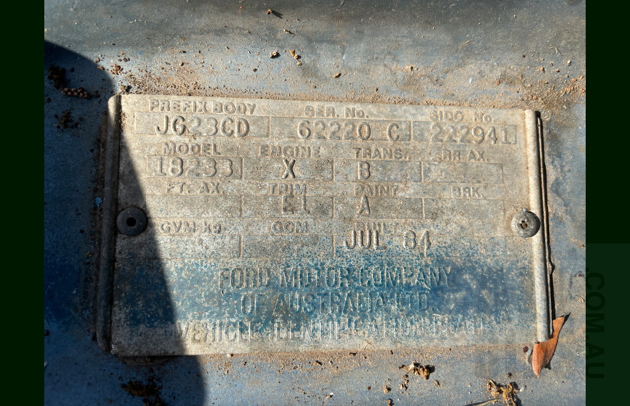 7/1984 Ford Falcon GL XE 4d Sedan Blue 4.1L