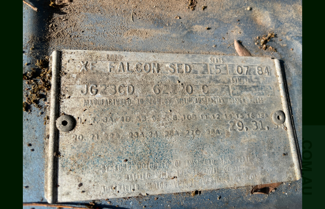 7/1984 Ford Falcon GL XE 4d Sedan Blue 4.1L