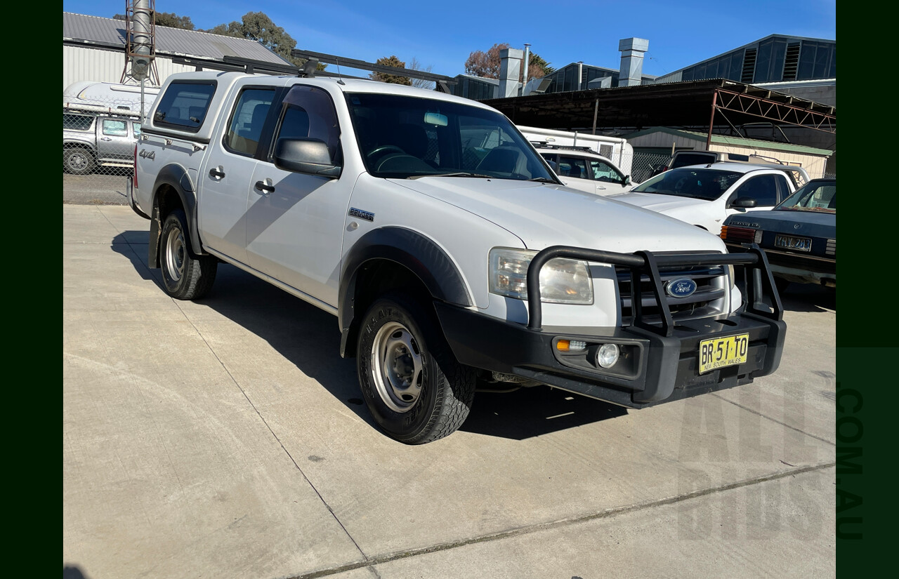 4/2007 Ford Ranger XL (4x4) PJ Dual Cab P/Up White 3.0L