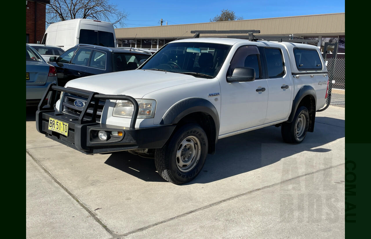 4/2007 Ford Ranger XL (4x4) PJ Dual Cab P/Up White 3.0L