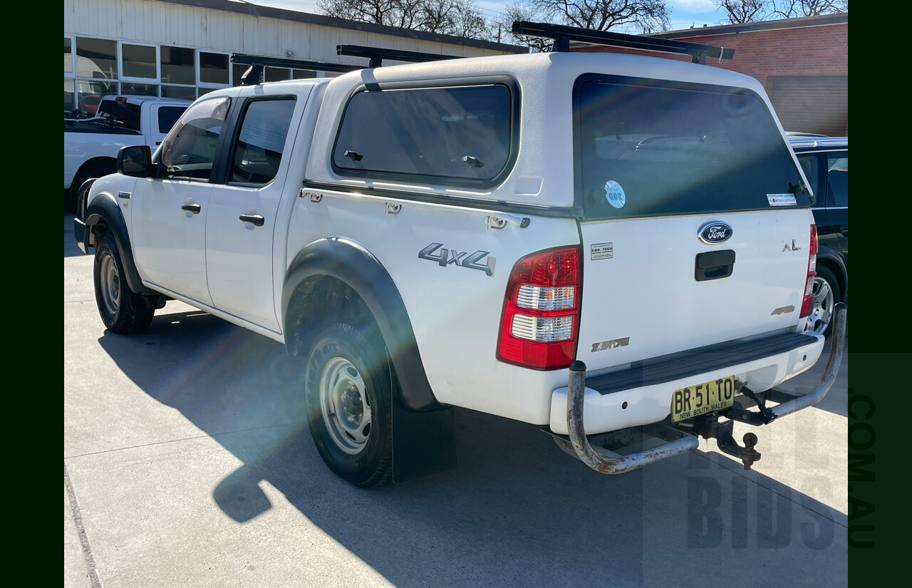 4/2007 Ford Ranger XL (4x4) PJ Dual Cab P/Up White 3.0L