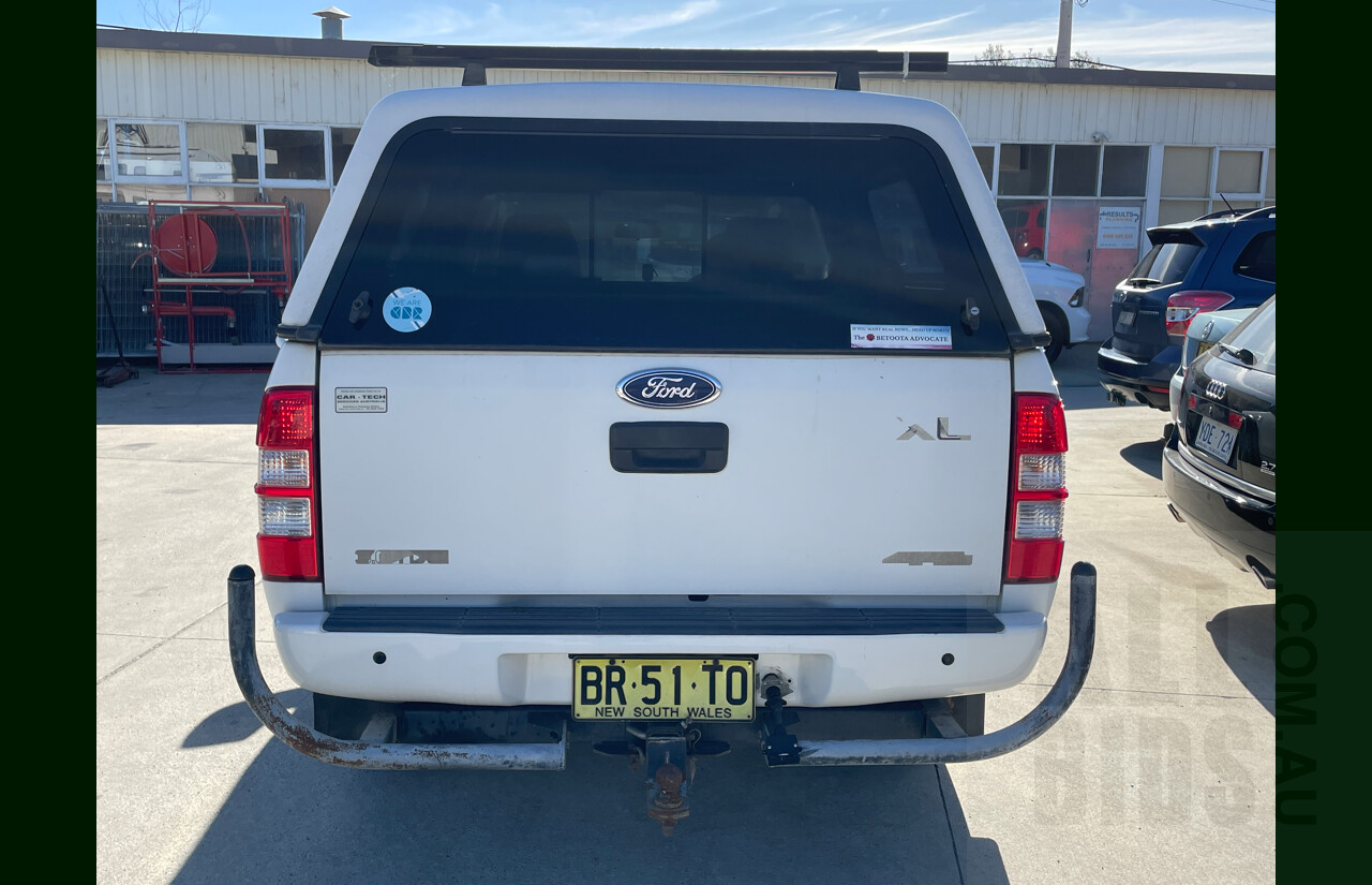 4/2007 Ford Ranger XL (4x4) PJ Dual Cab P/Up White 3.0L