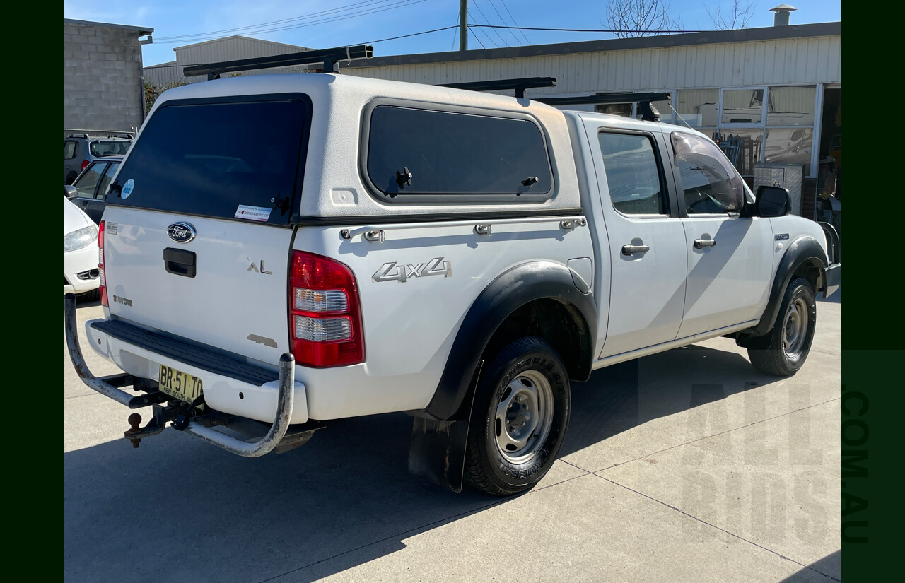 4/2007 Ford Ranger XL (4x4) PJ Dual Cab P/Up White 3.0L