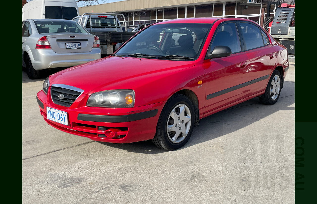 12/2003 Hyundai Elantra 2.0 HVT XD 4d Sedan Red 2.0L