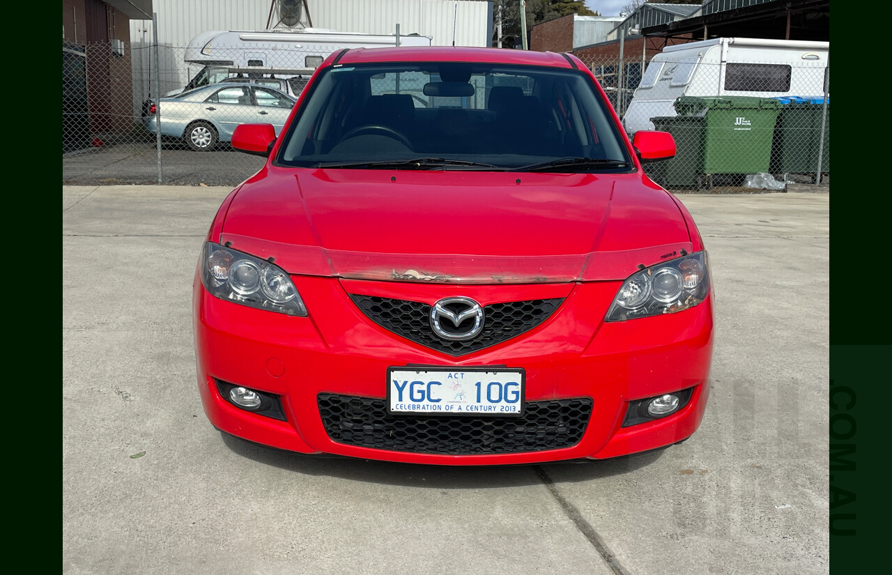 2/2008 Mazda Mazda3 MAXX Sport BK MY08 4d Sedan Red 2.0L