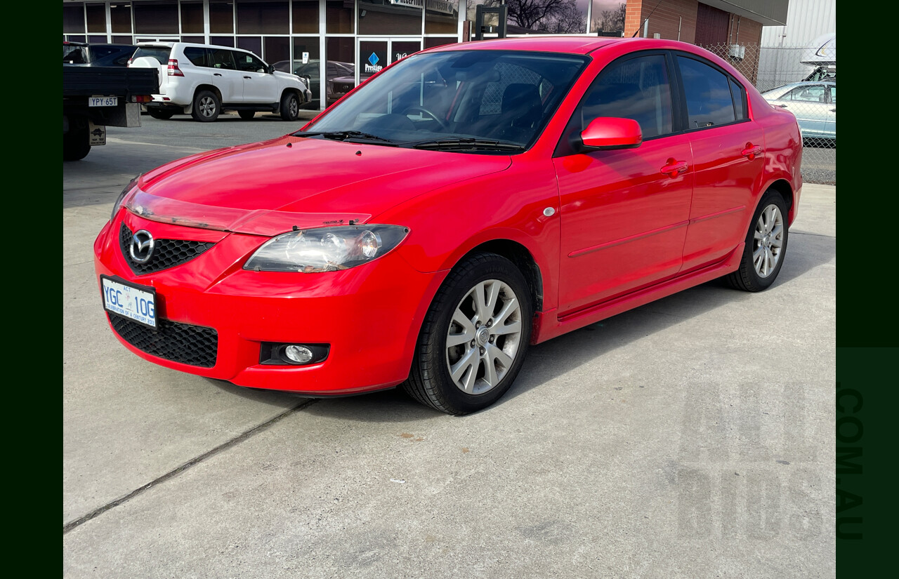 2/2008 Mazda Mazda3 MAXX Sport BK MY08 4d Sedan Red 2.0L
