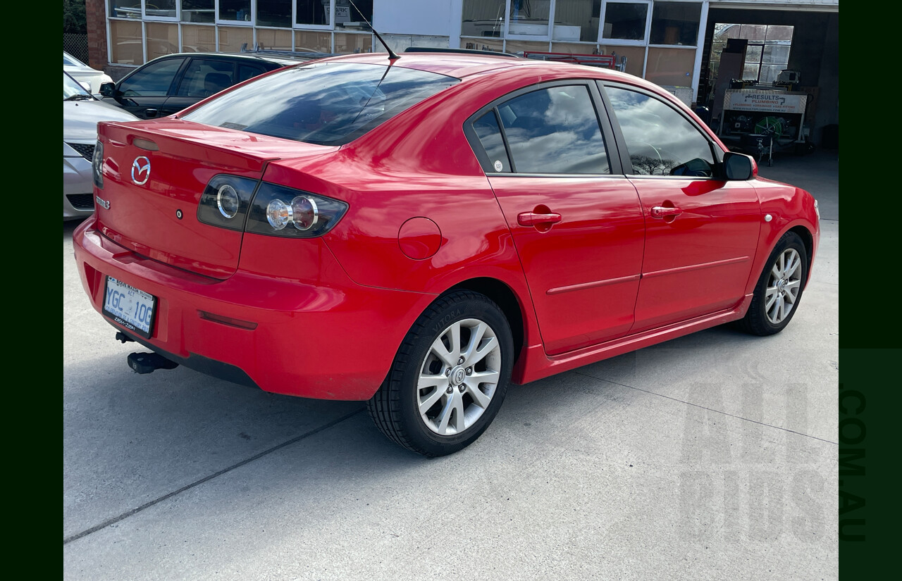 2/2008 Mazda Mazda3 MAXX Sport BK MY08 4d Sedan Red 2.0L